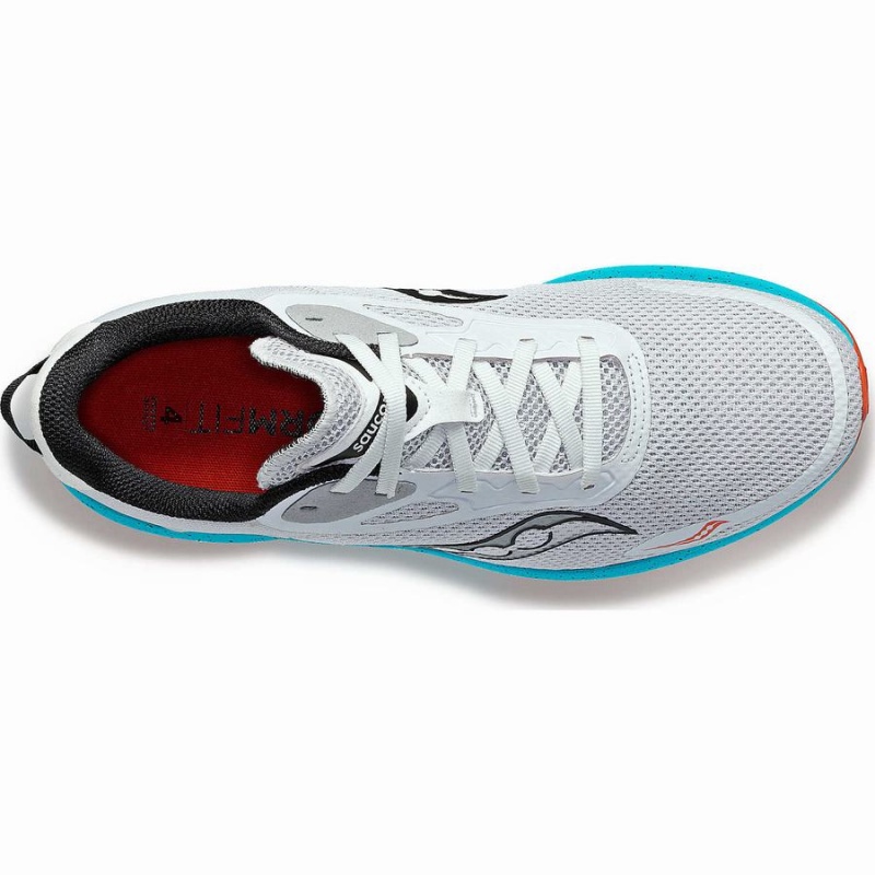 White / Blue Saucony Axon 3 Men's Running Shoes | Malaysia S04932-E42