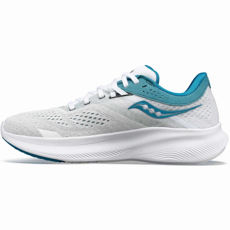 White / Blue Saucony Ride 16 Women's Running Shoes | Malaysia S53718-K58