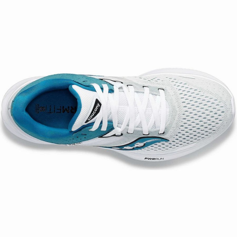 White / Blue Saucony Ride 16 Women's Running Shoes | Malaysia S53718-K58