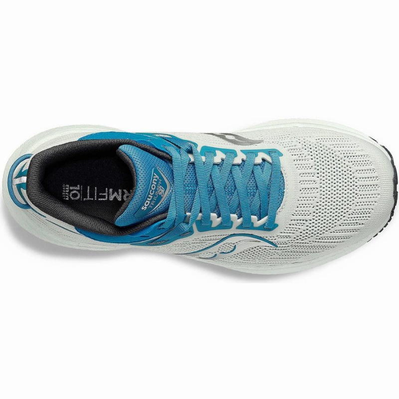 White / Blue Saucony Triumph 21 Women's Running Shoes | Malaysia S90362-X56