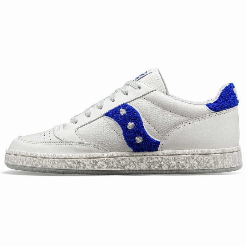 White / Blue Saucony X Maybe Tomorrow Jazz Court Varsity Men's Sneakers | Malaysia S16359-F31