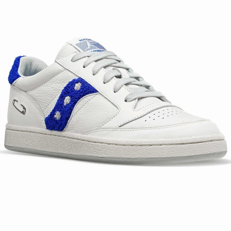 White / Blue Saucony X Maybe Tomorrow Jazz Court Varsity Men's Sneakers | Malaysia S16359-F31