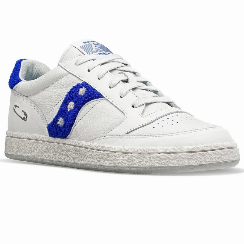 White / Blue Saucony X Maybe Tomorrow Jazz Court Varsity Men's Sneakers | Malaysia S16359-F31