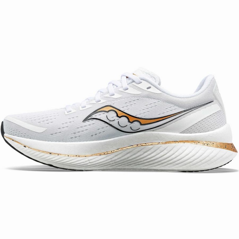 White / Gold Saucony Endorphin Speed 3 Men's Running Shoes | Malaysia S76852-X62