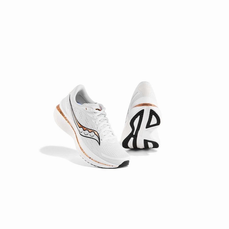 White / Gold Saucony Endorphin Speed 3 Men's Running Shoes | Malaysia S76852-X62