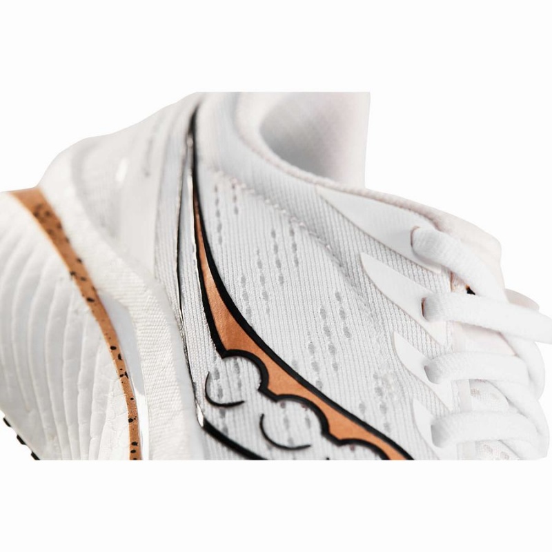 White / Gold Saucony Endorphin Speed 3 Men's Running Shoes | Malaysia S76852-X62