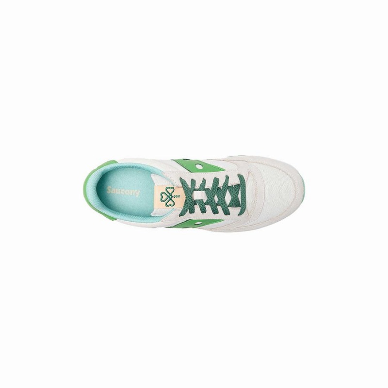 White / Green Saucony Shamrock Jazz 81 Men's Sneakers | Malaysia S91054-H12