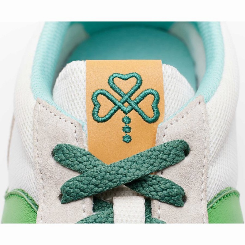 White / Green Saucony Shamrock Jazz 81 Women's Sneakers | Malaysia S57098-S35