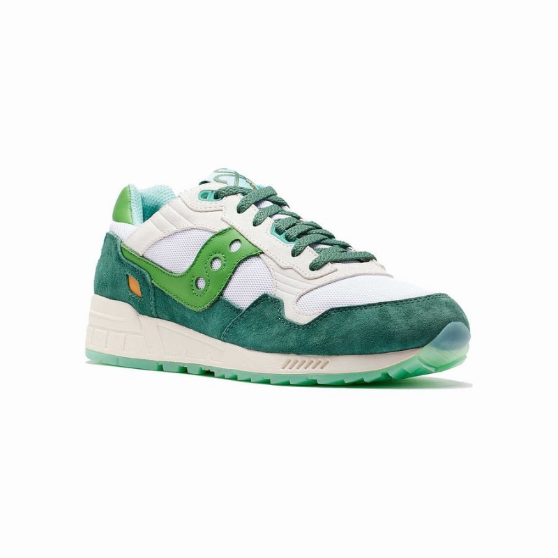 White / Green Saucony Shamrock Shadow 5000 Women's Sneakers | Malaysia S50463-X06