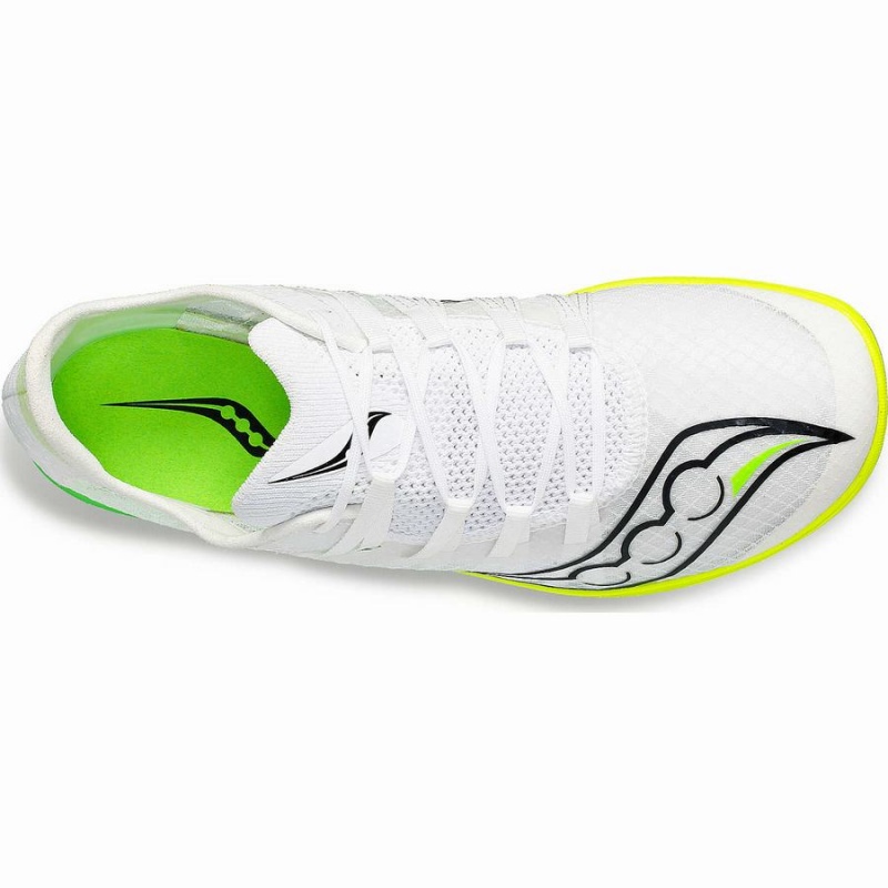 White / Green Saucony Terminal VT Men's Track Spikes | Malaysia S57482-D45