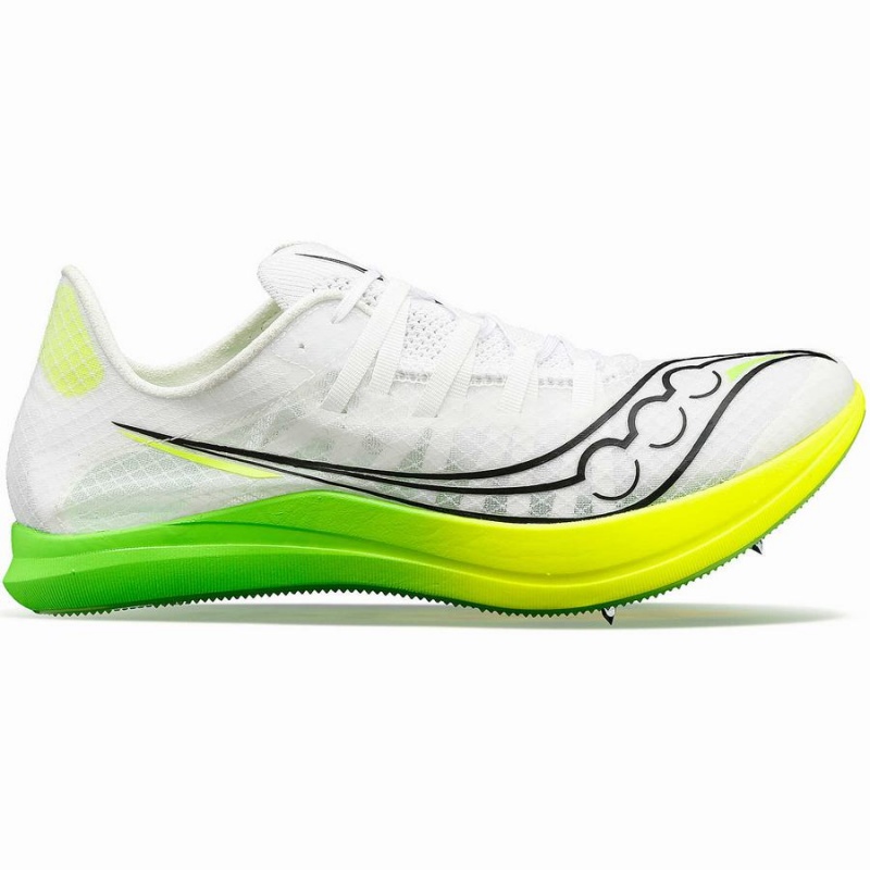 White / Green Saucony Terminal VT Men\'s Track Spikes | Malaysia S57482-D45