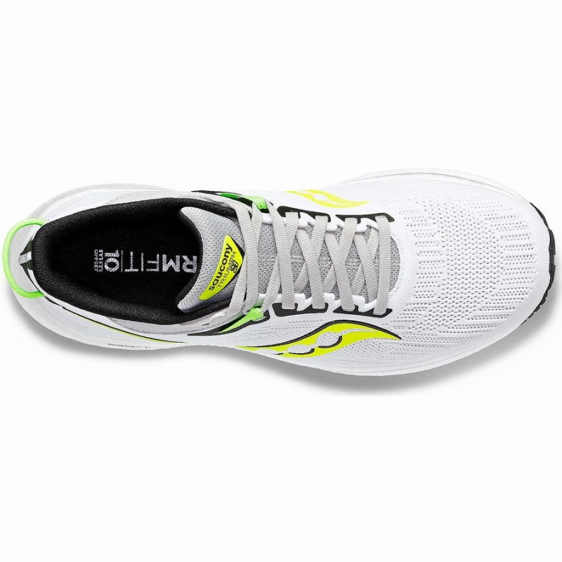 White / Green Saucony Triumph 21 Men's Running Shoes | Malaysia S10946-B69