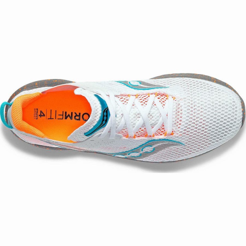 White / Grey Saucony Kinvara 14 Men's Running Shoes | Malaysia S53498-E05