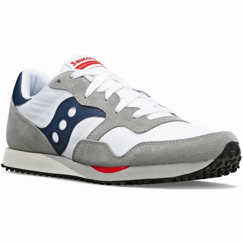 White / Navy Saucony DXN Trainer Men's Sneakers | Malaysia S34768-F69