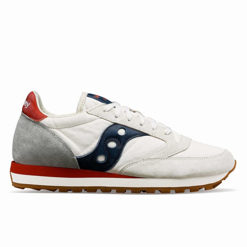 White / Navy Saucony Jazz Original Stonewash Women\'s Sneakers | Malaysia S90453-E54