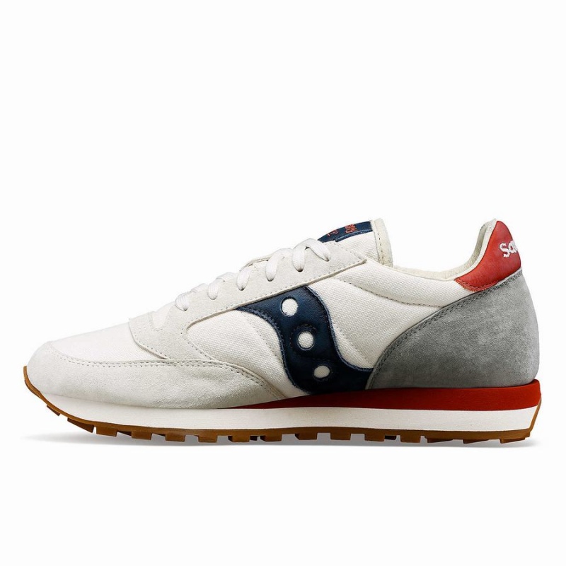 White / Navy Saucony Jazz Original Stonewash Men's Sneakers | Malaysia S19034-E91