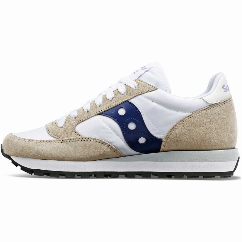 White / Navy Saucony Jazz Original Women's Sneakers | Malaysia S09823-U90