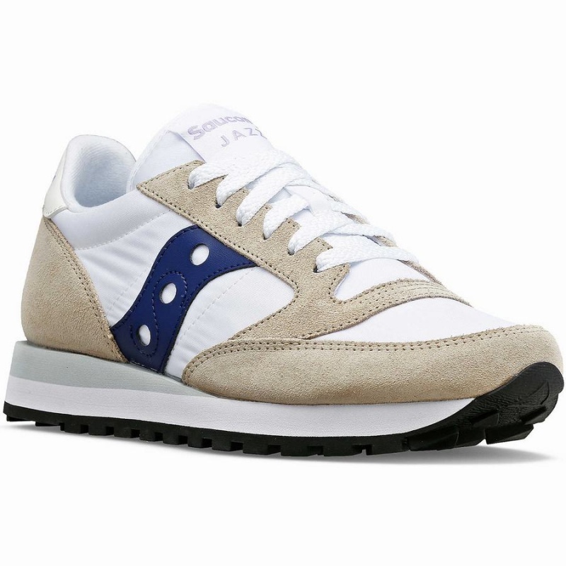 White / Navy Saucony Jazz Original Women's Sneakers | Malaysia S09823-U90