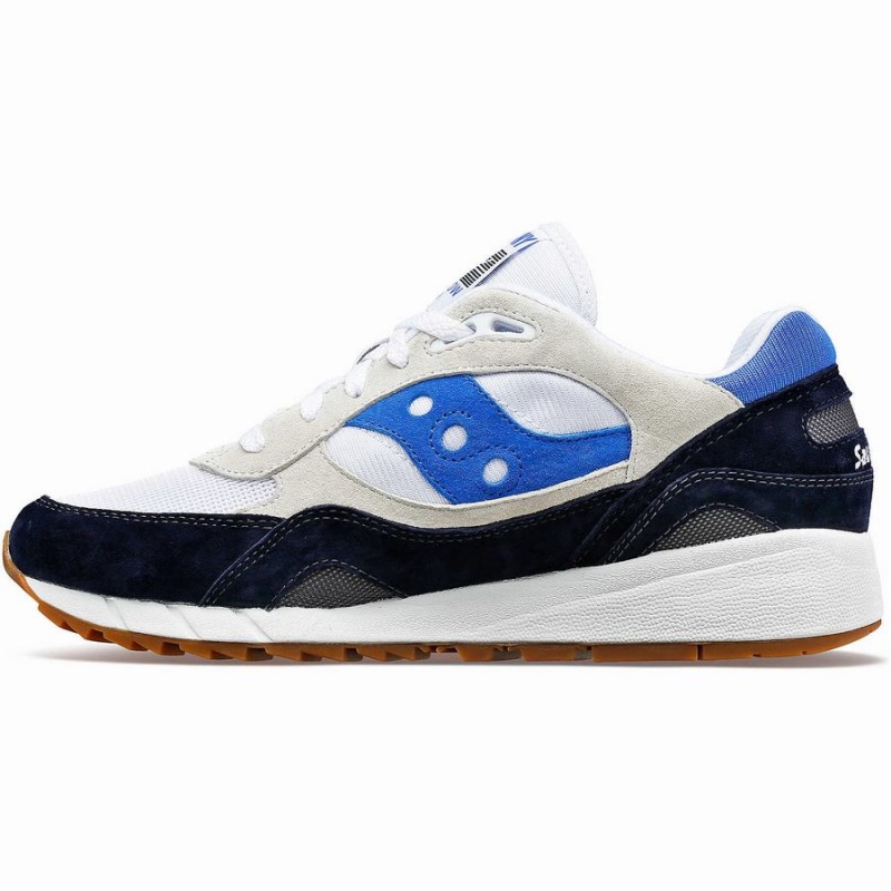 White / Navy / Blue Saucony Shadow 6000 Men's Sneakers | Malaysia S56073-R90