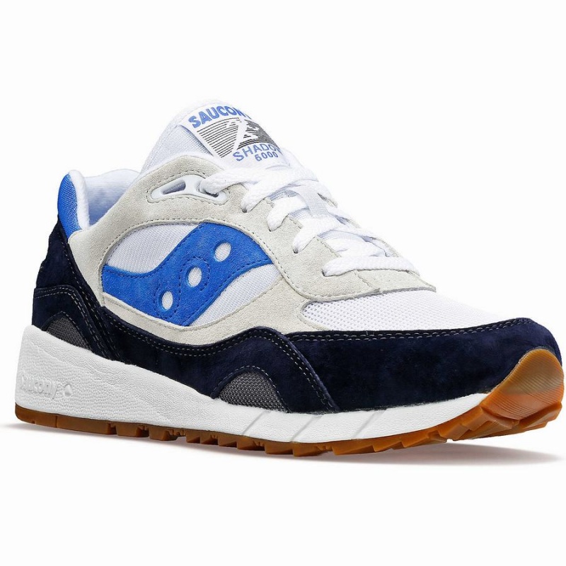 White / Navy / Blue Saucony Shadow 6000 Men's Sneakers | Malaysia S56073-R90