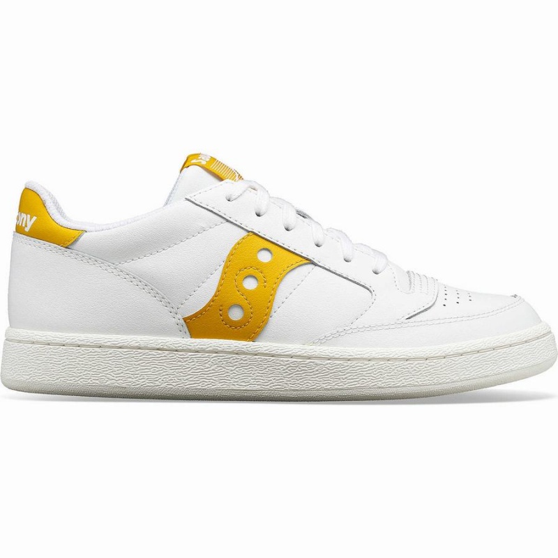 White / Orange Saucony Jazz Court PU Women\'s Sneakers | Malaysia S15873-Y30