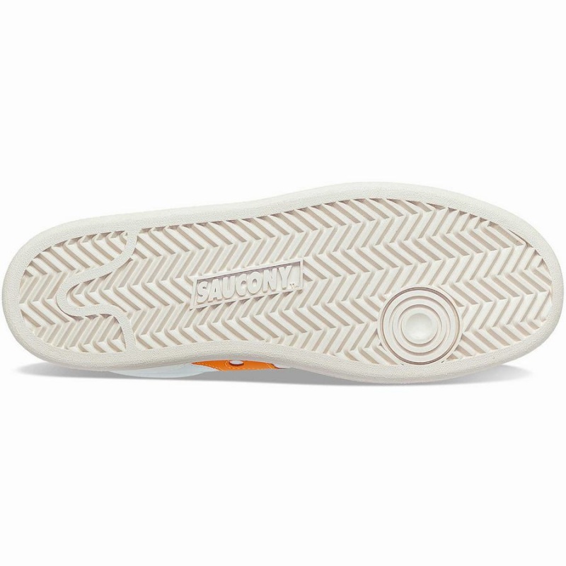 White / Orange Saucony Jazz Court Premium Men's Sneakers | Malaysia S26501-R95