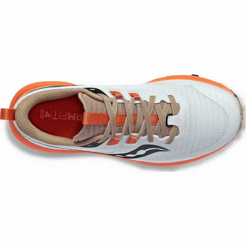 White / Orange Saucony Peregrine 13 Women's Trail Running Shoes | Malaysia S56734-P26