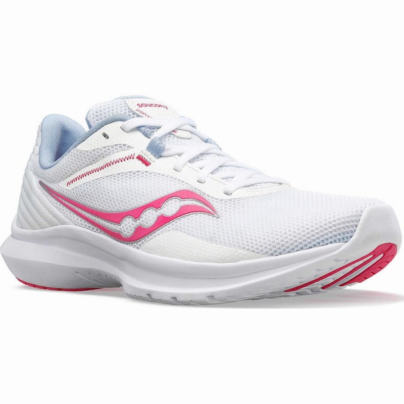 White / Pink Saucony Convergence Women's Walking Shoes | Malaysia S49856-H49