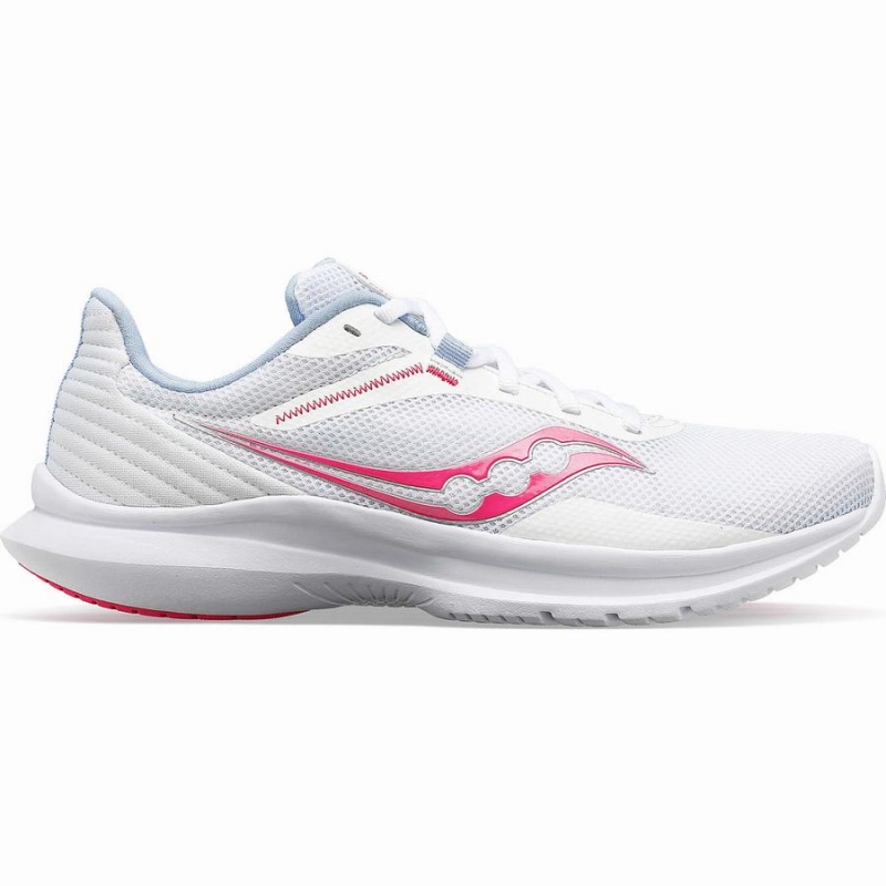 White / Pink Saucony Convergence Women\'s Walking Shoes | Malaysia S49856-H49