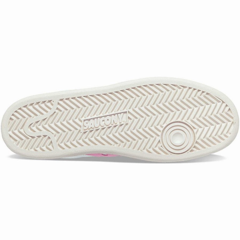 White / Pink Saucony Jazz Court Premium Women's Sneakers | Malaysia S74610-K59