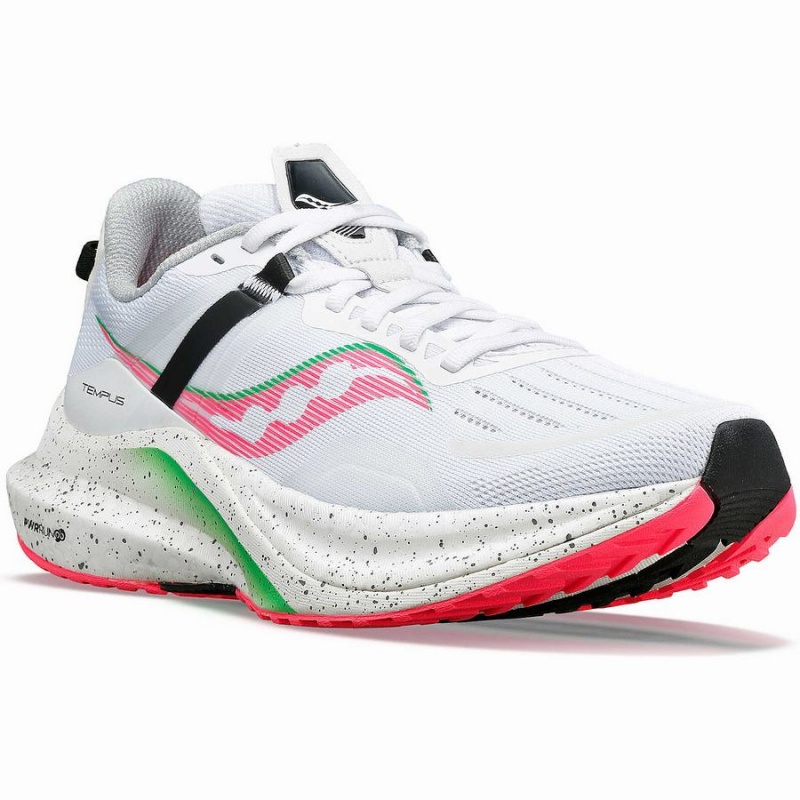 White / Pink Saucony Tempus Women's Running Shoes | Malaysia S80693-W74