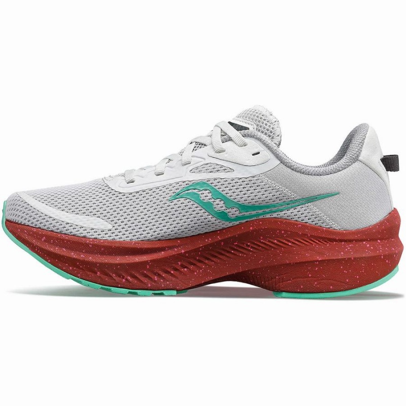 White / Red Saucony Axon 3 Women's Running Shoes | Malaysia S26530-P36