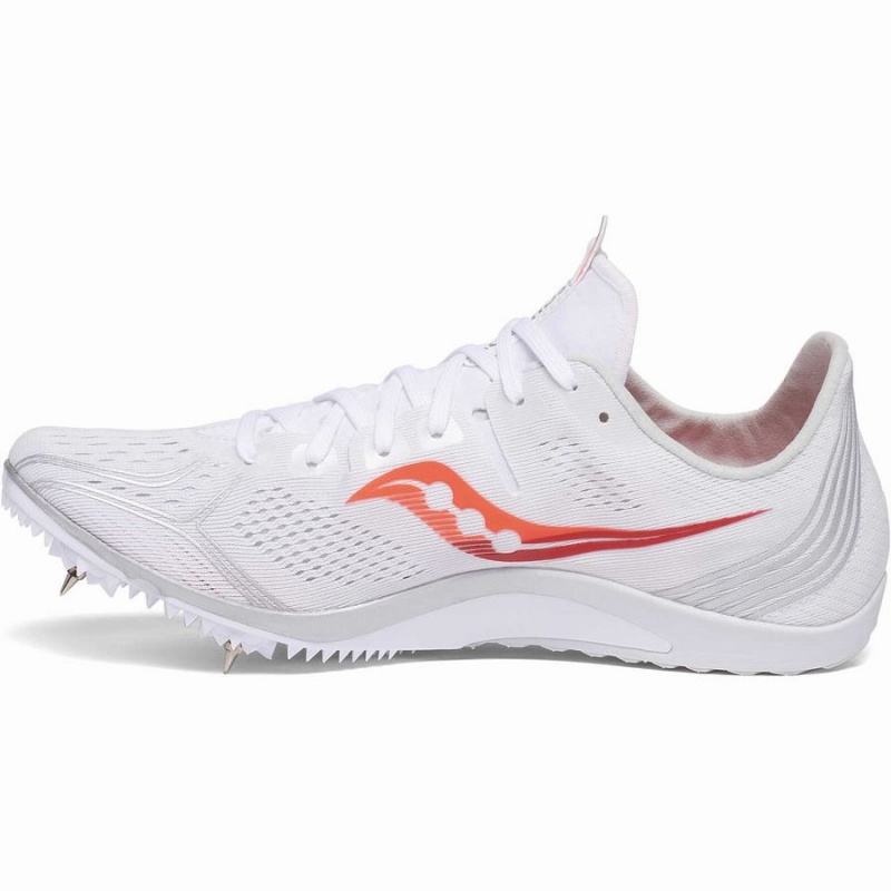 White / Red Saucony Endorphin 3 Spike Women's Track Spikes | Malaysia S21863-L39