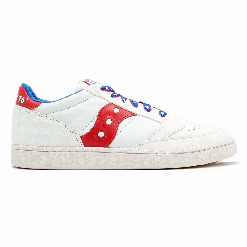 White / Red Saucony Jazz Court 1776 Men\'s Sneakers | Malaysia S78360-X74