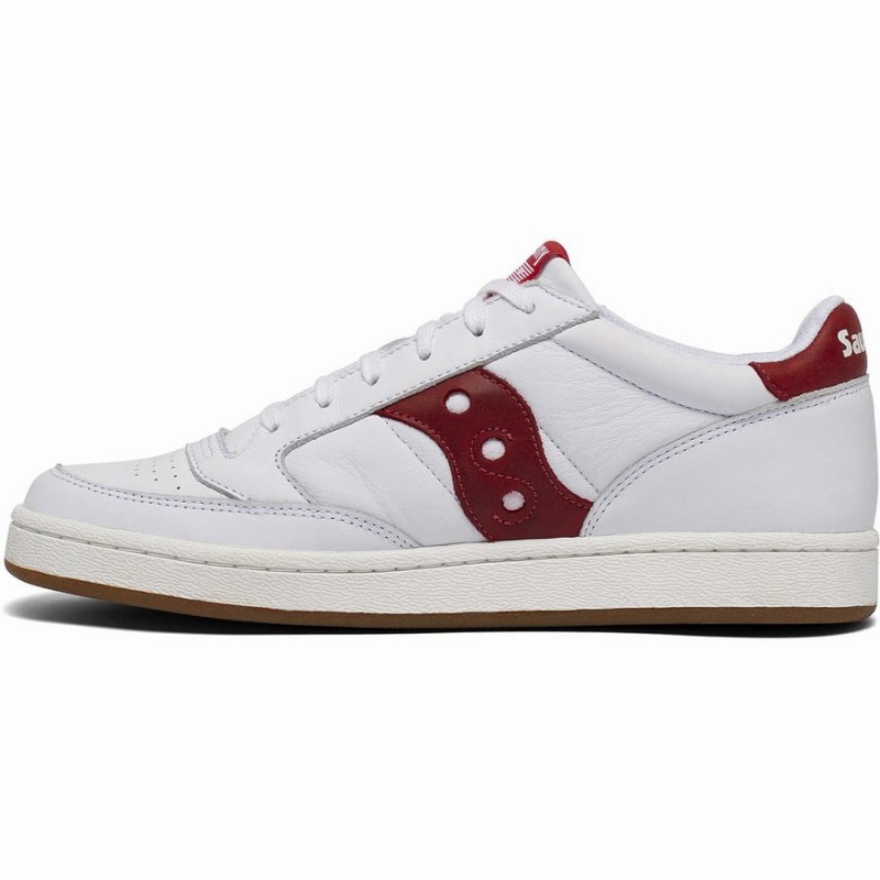 White / Red Saucony Jazz Court Men's Sneakers | Malaysia S93625-Z04