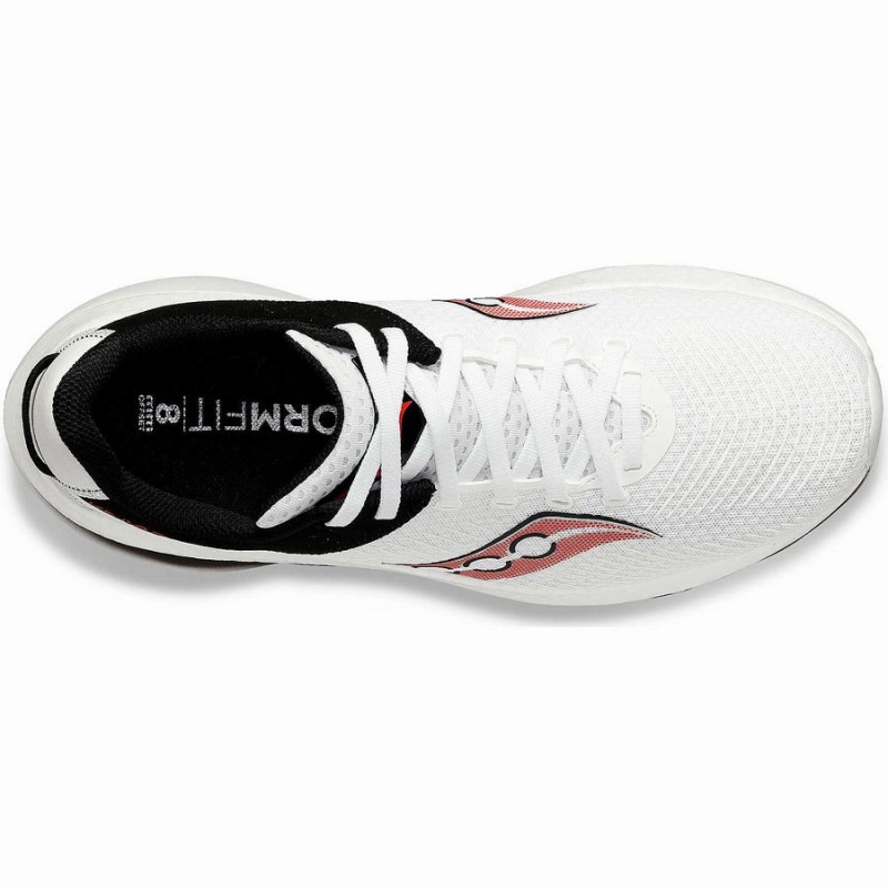 White / Red Saucony Kinvara Pro Men's Running Shoes | Malaysia S90253-L18