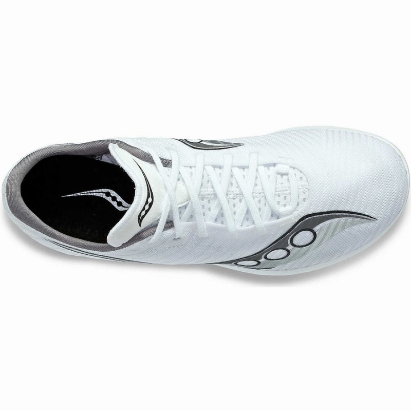 White / Silver Saucony Velocity MP Men's Track Spikes | Malaysia S96342-G14