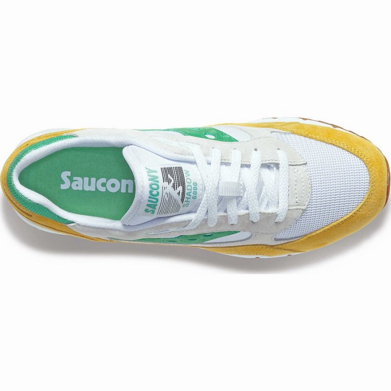 White / Yellow / Green Saucony Shadow 6000 Women's Sneakers | Malaysia S81592-Z13