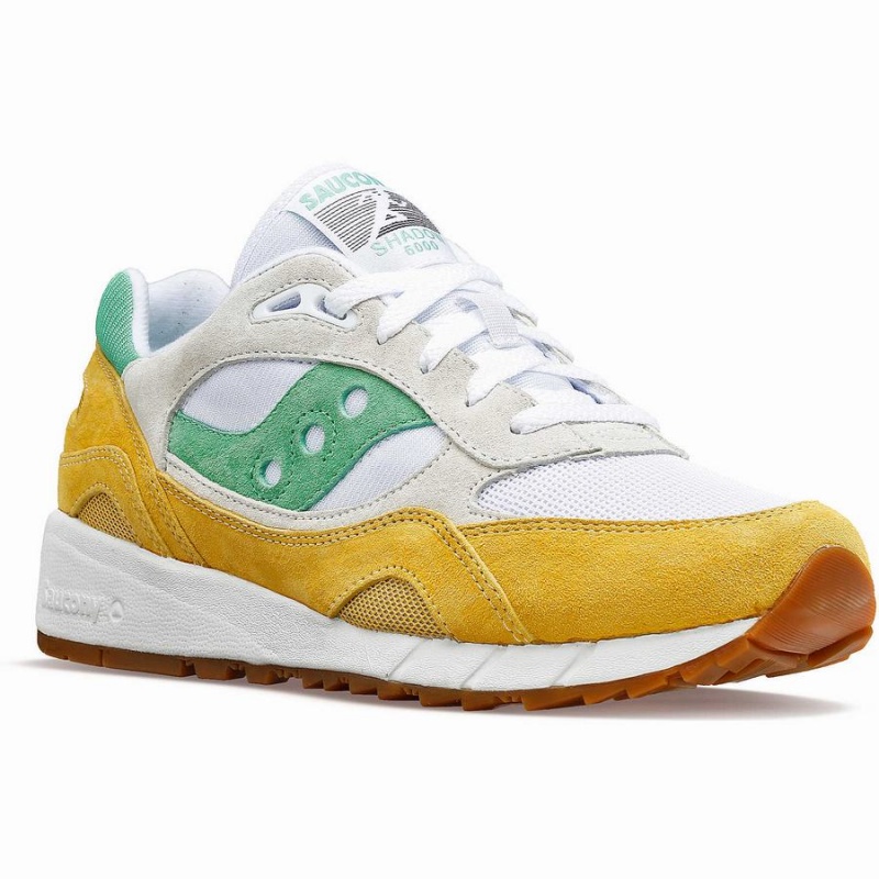 White / Yellow / Green Saucony Shadow 6000 Women's Sneakers | Malaysia S81592-Z13