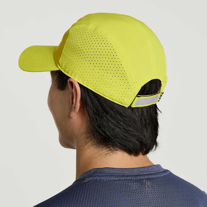 Yellow Saucony Outpace Men's Hats | Malaysia S31842-Z46