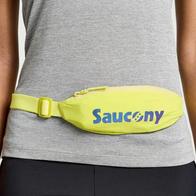 Yellow Saucony Outpace Run Belt Men's Belt Bags | Malaysia S24659-A58