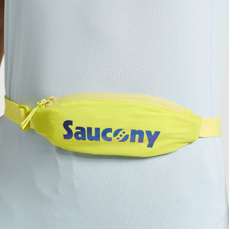 Yellow Saucony Outpace Run Belt Men\'s Belt Bags | Malaysia S24659-A58