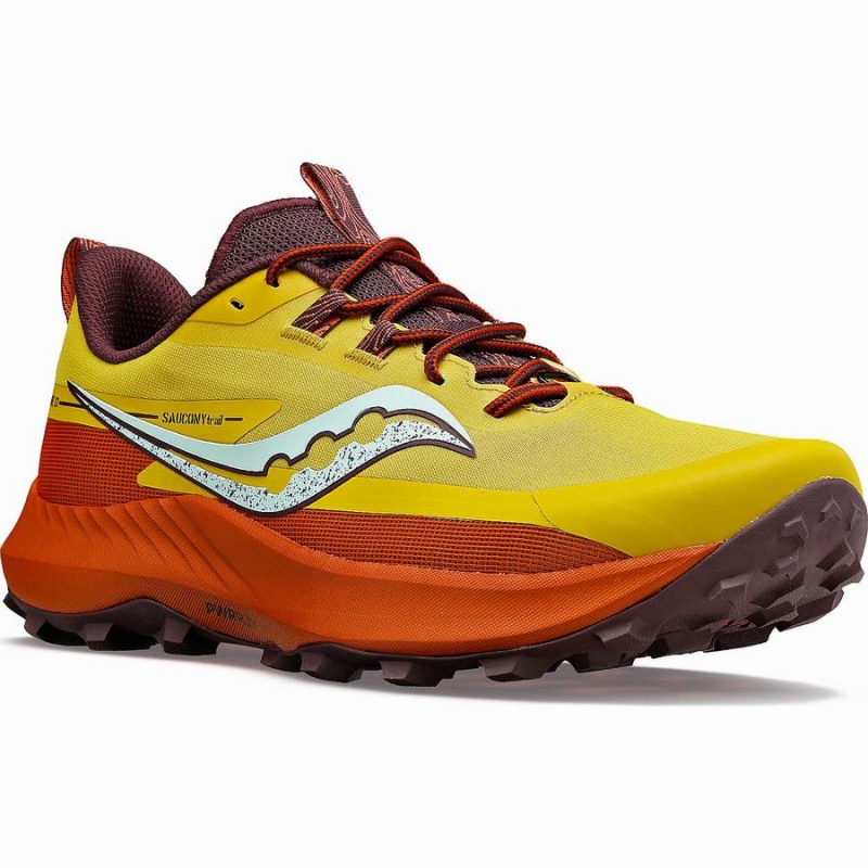 Yellow Saucony Peregrine 13 Men's Running Shoes | Malaysia S07836-Z04