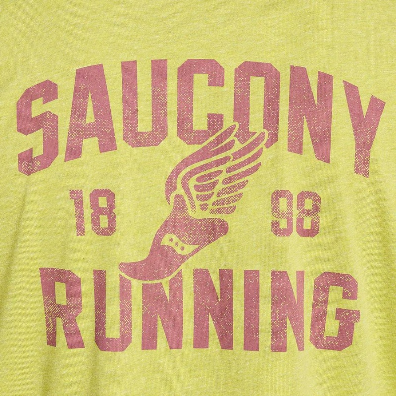 Yellow Saucony Rested Men's T Shirts | Malaysia S61028-T09