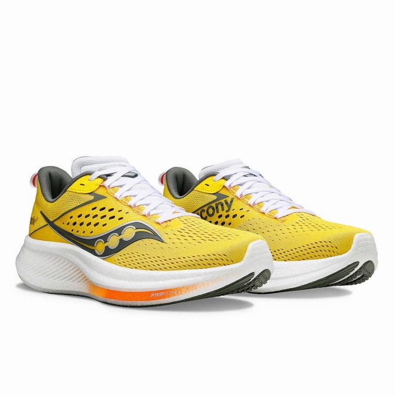 Yellow Saucony Ride 17 Men's Running Shoes | Malaysia S96738-S20