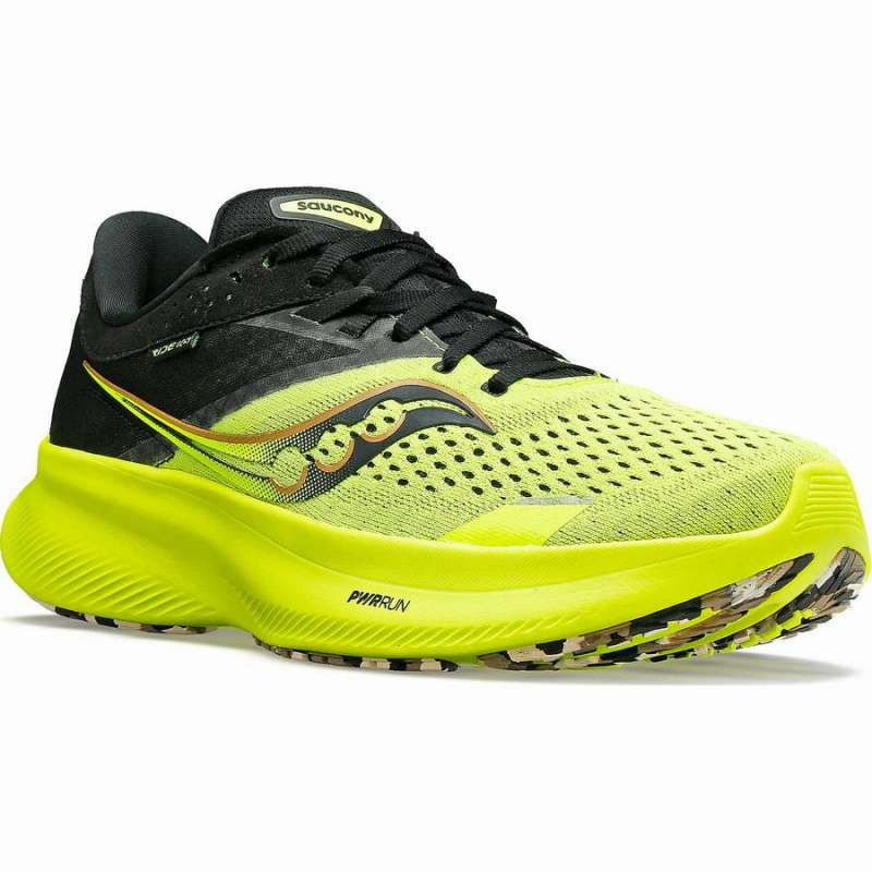 Yellow / Black Saucony Ride 16 Women's Running Shoes | Malaysia S39584-X63