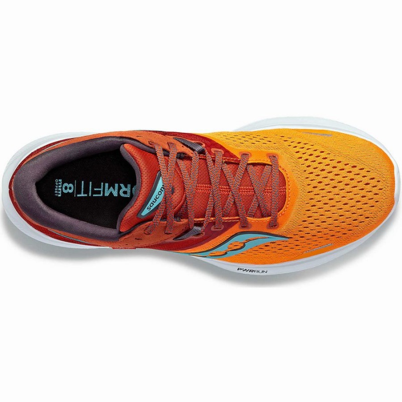 Yellow / Orange Saucony Ride 16 Wide Men's Running Shoes | Malaysia S03247-L91